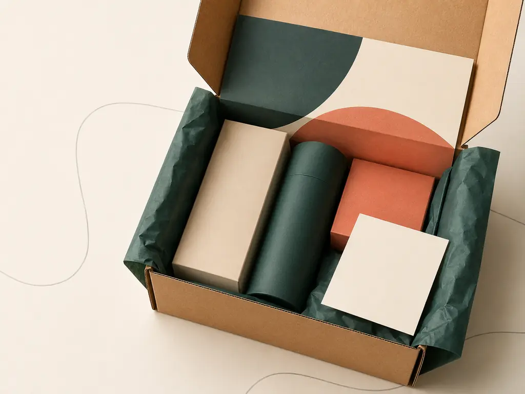Custom Packaging Manufacturer | CustomPackForge Ecommerce Subscription Hero Right Sized Kit Concept V01 Card