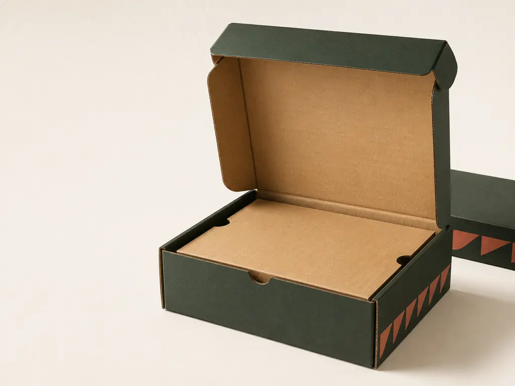 Custom Packaging Manufacturer | CustomPackForge Mailer Boxes Hero Open Mailer Concept V01 Card