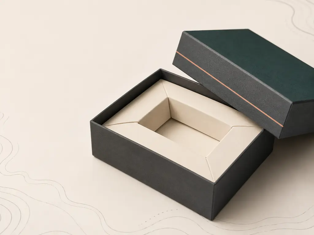Custom Packaging Manufacturer | CustomPackForge Rigid Boxes Hero Two Piece Concept V01 Card
